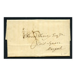 GB 1833 London local folded entire, manuscript rate on front, evening post mark on reverse.