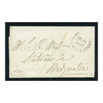 GB 1845 Folded entire from Kellington to Bridgewater (Bridgwater). More unusual cancels.