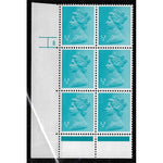gb-1971-1-2p-turquoise-varnished-paper-cyl-block-of-6-u-m-sgx841