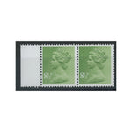 GB 1976 8-1/2p Yellowish-green, horiz pair, phosphor omitted, u/m. SGX881y