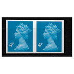 GB 1993 4p New-blue, imperf horizontal pair, u/m, cat. £2200. SGY1669a