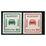 GB Alderney 1980 Extra fee taxi pair, mint as issued. A39-4