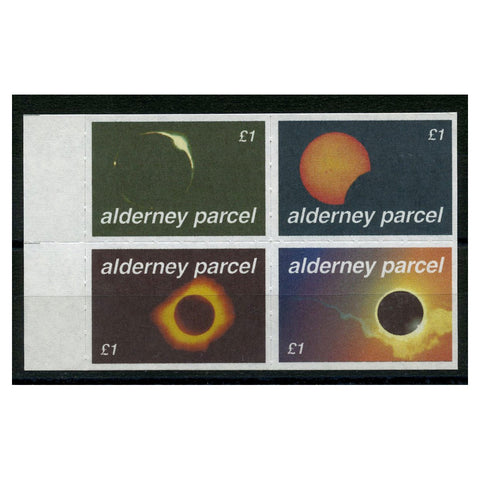GB Alderney 1999 Solar eclipse, se-tenant, mint as issued. A101-04