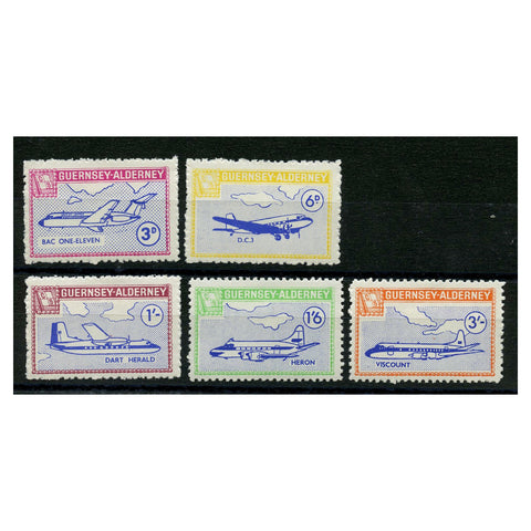 GB Alderney 1967 Aircraft, fresh mtd mint. AC77-81