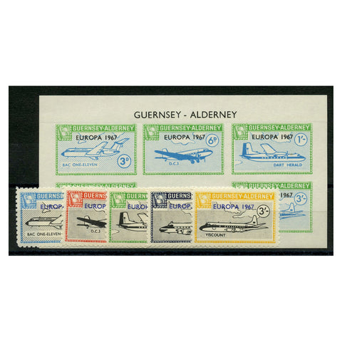 GB Alderney 1967 Europa (aircraft), u/m. AC82-86+AC87