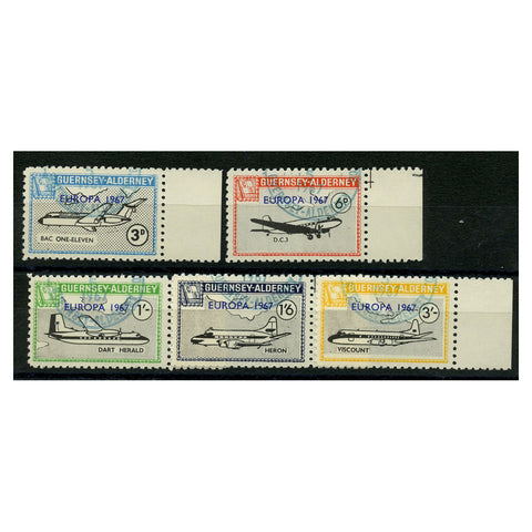 GB Alderney 1967 Europa (aircraft), fine used. AC82-86