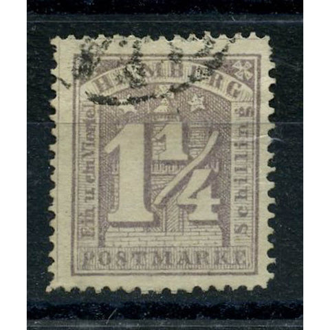 Hamburg 1864-65 1-1/4sch Grey-lilac, fine used with indistinct cds, minute thin. SG24
