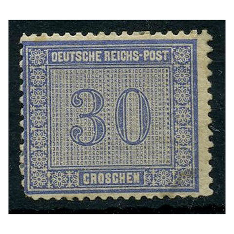 Germany 1872 15g Blue, mtd mint, minor faults but generally good for the type. SG15