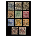 Germany 1889-1900 Definitive issue, good to fine used, including additional shades. SG45-51, etc