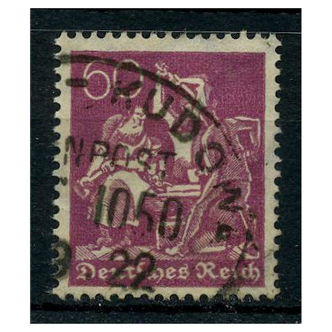 Germany 1922 60pf Claret, cds used. SG183