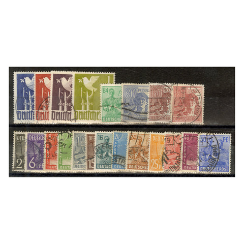 Germany 1947-48 Pictorial definitive set, fine used (vast majority cds). SG928-48