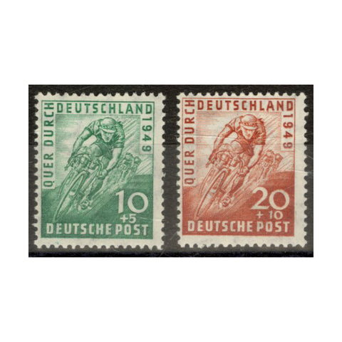 Germany (Allied) 1949 Trans-German cycle race, u/m. SGA146-47