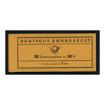 Germany 1954-60 10pf Green  x10 in booklet in fine condition. SGSB55