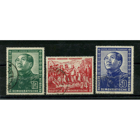 GDR 1951 Friendship with China, cds used, 24pf minor thin. SGE43-45