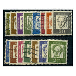 Berlin 1961-62 Famous Germans set to 2dm, fine used. SGB194-208