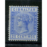 Gibraltar 1889-96 25c Deep-ultra, mtd mint, hint of gum tone. SG26a