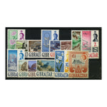 Gibraltar 1960-62 Set to £1 (14v) u/m. SG160-73