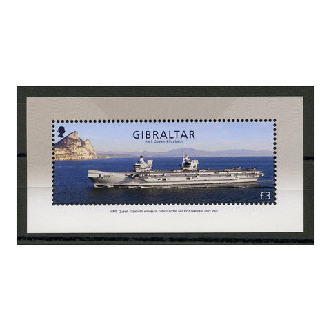 Gibraltar 2018  HMS Queen Elizabeth, u/m, SGMS1804
