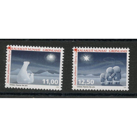 Greenland 2015 Christmas, u/m. SG781-82