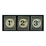 Grenada 1906-11 set of 3 (MCA) fine mtd mint. SGD8-10