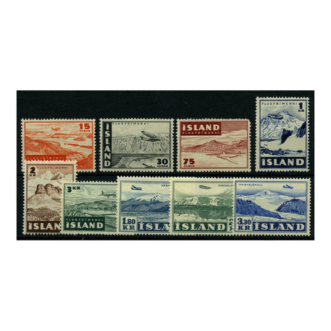 Iceland 1947-52 Air, mix of u/m & lightly mtd mint, 75a weak corner. SG271-79
