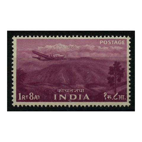 India 1955 1r8a Mount Kangchenjunga, fresh mtd mint. SG368