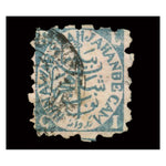 Bhopal 1884 1/4a Blue-green, from pos. 24, fine used. A rare stamp. SG50
