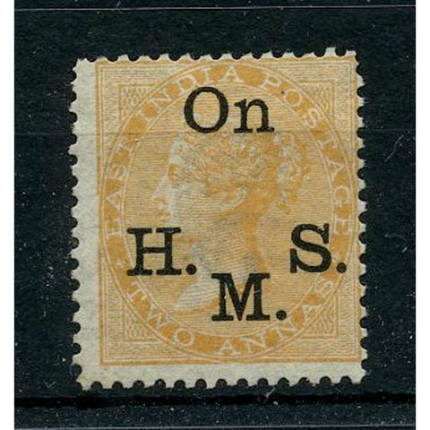 India 1874-82 2a Orange, mint no gum, toned corner. Cat. £85. SGO33a