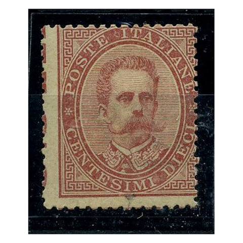 Italy 1879 10c Deep rose, u/m with some light toning. SG32a
