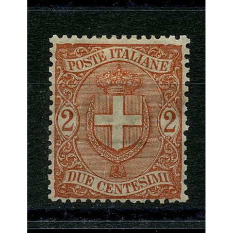 Italy 1896-97 2c Red-brown, mtd mint, gum toned. SG54