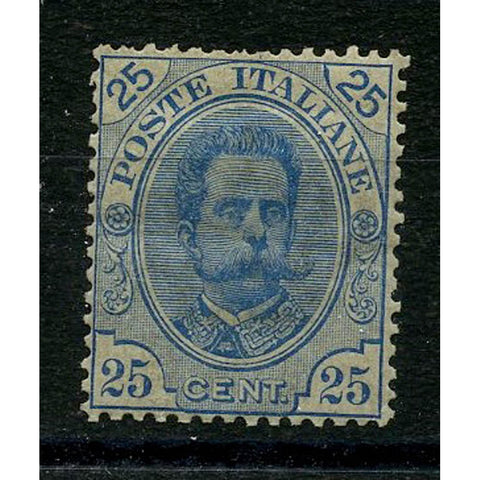 Italy 1893 25c Blue, mtd mint, gum toned. SG59a