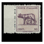 Italy 1944 50c Definitive, without wmk, with background ptd on back, fresh unused. SG619var