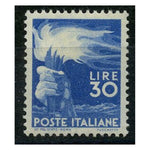 Italy 1947-48 30L Bright-blue (key value), u/m. SG667