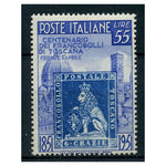 Italy 1951 55L Tuscan Stamp Centenary, lightly mtd mint. SG780