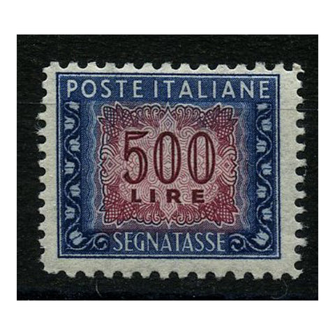 Italy 1952-54 500L Lake & deep-blue, perf 11-1/2x13-1/2, u/m. SGD703a