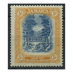 Jamaica 1919-21 5/- Blue & pale dull orange lightly mtd mint. SG88a