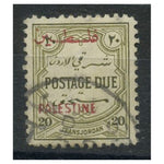 Jordan (Palestine) 1948 20f Olive-green, wmk mult CA, good to fine cds used. SGPD29