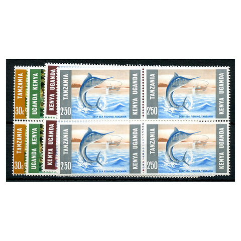 KUT 1966 Tourism blocks of 4, u/m. SG223-6