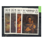 Kiribati 1989 Christmas - Paintings, cto used SG318-21