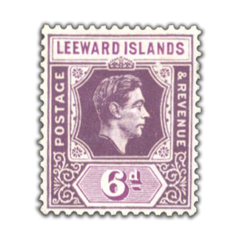 Leeward Islands 1947-51 6d Purple & deep magenta, fresh mtd mint, SG109b