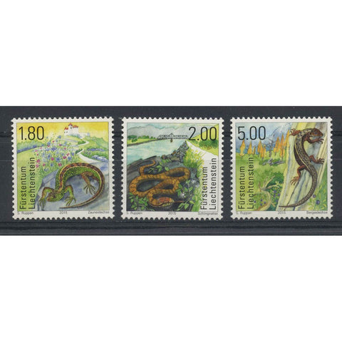 Liechtenstein 2015 Reptiles, u/m SG1730-32