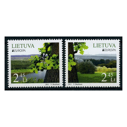 Lithuania 2011 Europa - Forests, u/m. SG1028-29