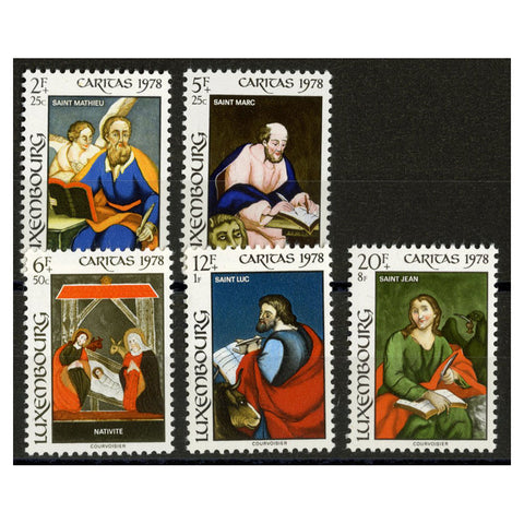 Luxembourg 1979 Glass Paintings (1st series), u/m. SG1013-17