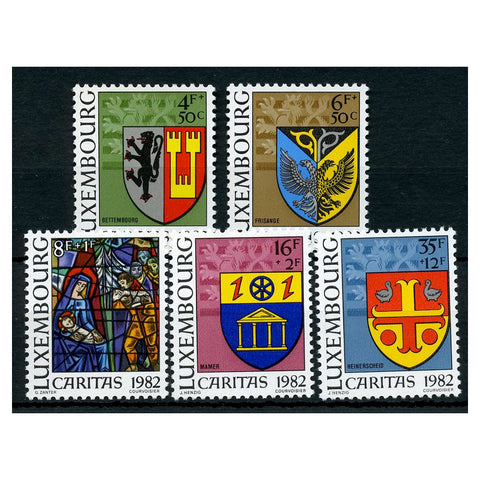 Luxembourg 1982 Arms (2nd series), u/m, SG1097-101