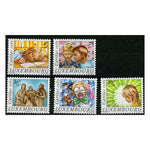 Luxembourg 1985 Christmas - Welfare Fund, u/m. SG1168-72