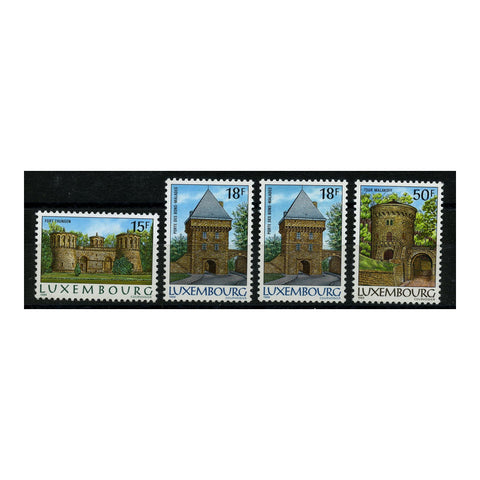 Luxembourg 1986 Forts, inc both 18f, u/m. SG1182-84+83a