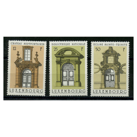 Luxembourg 1988 Doorways, u/m SG1234-36