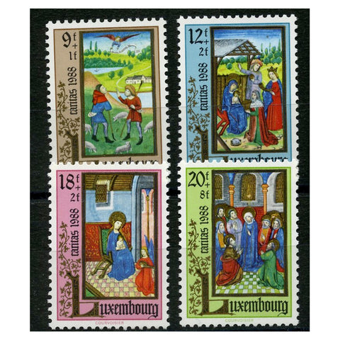 Luxembourg 1988 Christmas - llustrations, u/m SG1237-40