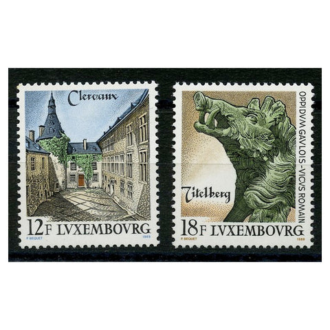 Luxembourg 1989 Tourism, u/m. SG1254-55