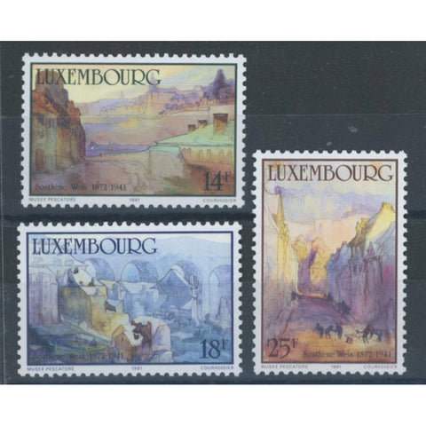 Luxembourg 1991 Paintings, u/m. SG1289-91